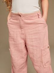 Pink - Cargohose aus Leinenmix (3 bis 16 Jahre) - Bild 4 von 7