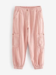 Pink - Cargohose aus Leinenmix (3 bis 16 Jahre) - Bild 5 von 7