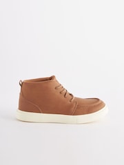 Tan Brown Standard Fit (F) Smart Lace-Up Boots - Image 2 of 6