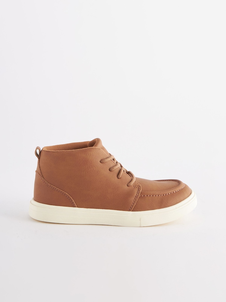Tan Brown Standard Fit (F) Smart Lace-Up Boots - Image 2 of 6 Tan Brown Standard Fit (F) Smart Lace-Up Boots - Image 2 of 6