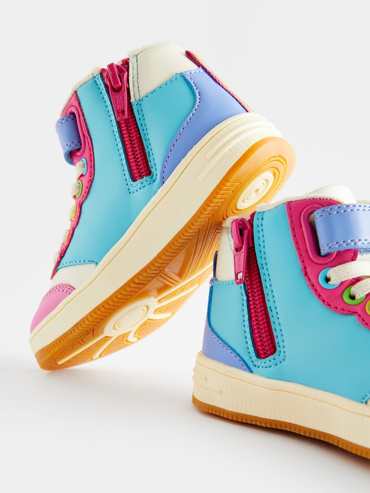 Pastelkleurig - Little Bird by Jools Oliver Star Hi-Top Trainers - Image 5 of 6