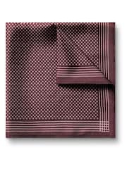 Charles Tyrwhitt Red Spot Print Silk Pocket Square - Image 1 of 3