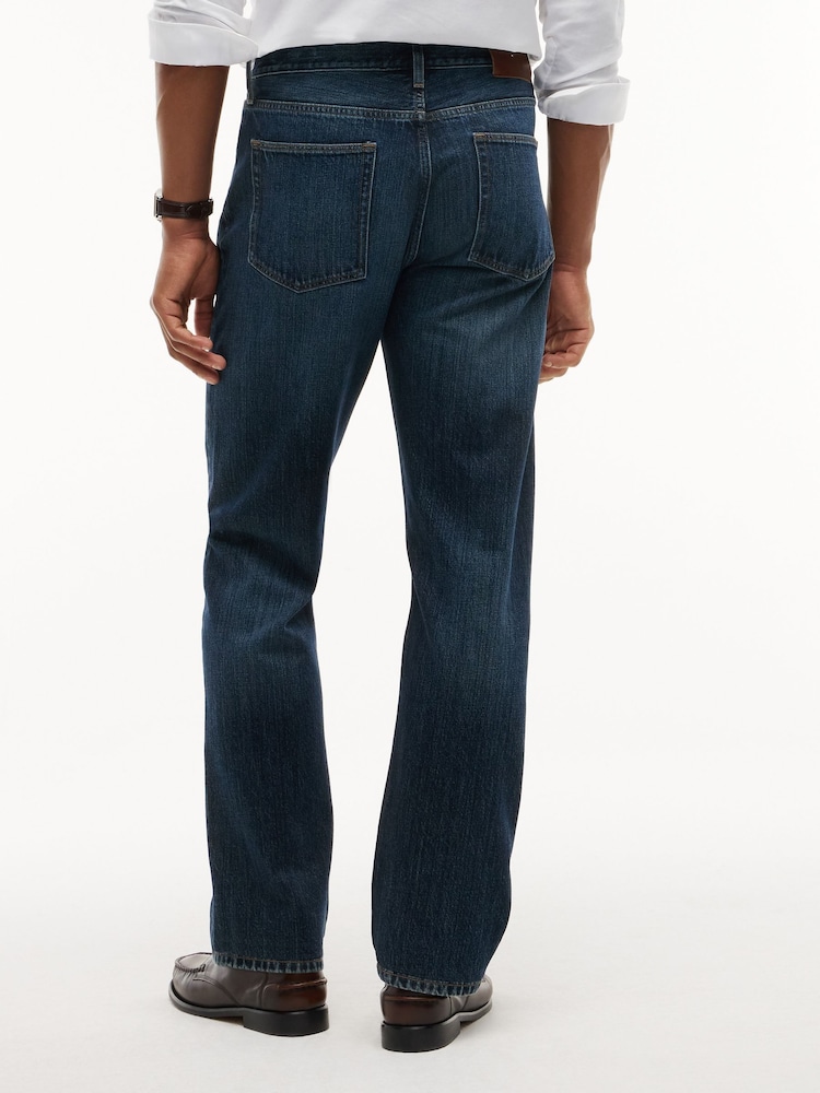 Tommy Hilfiger Blue Dover Regular Straight Whiskered Jeans - Image 2 of 6 Tommy Hilfiger Blue Dover Regular Straight Whiskered Jeans - Image 2 of 6