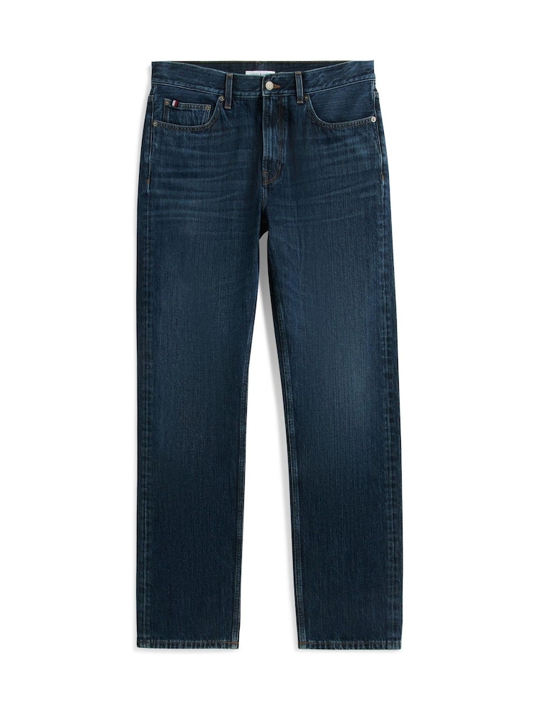 Tommy Hilfiger Blue Dover Regular Straight Whiskered Jeans - Image 6 of 6 Tommy Hilfiger Blue Dover Regular Straight Whiskered Jeans - Image 6 of 6