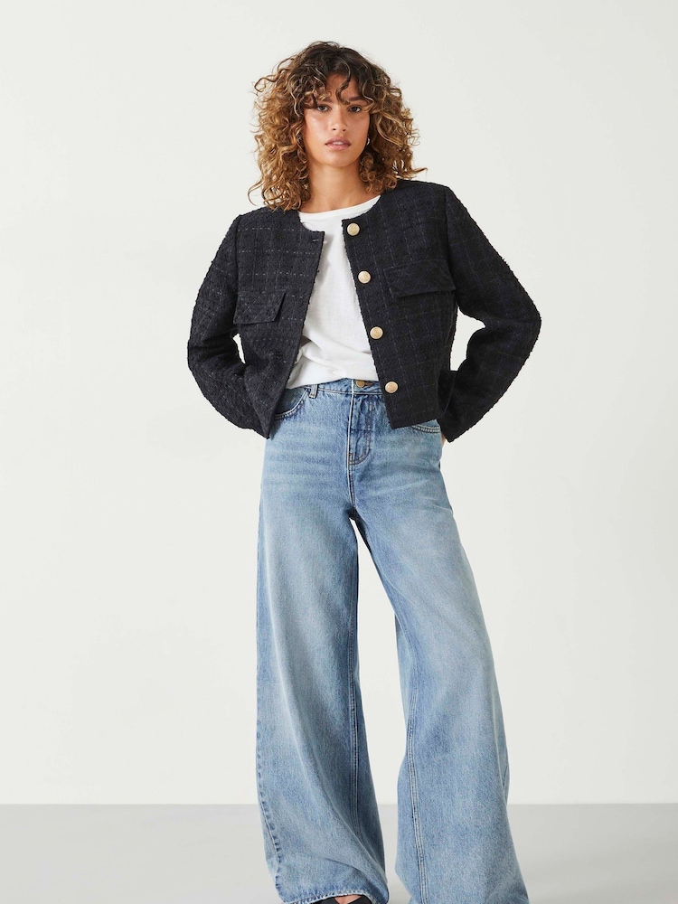 Hush Black Esti Boucle Jacket - Image 1 of 4