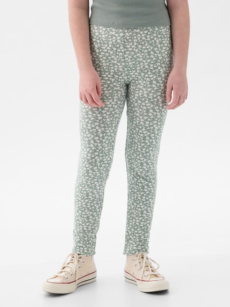 Gap Green Print Leggings (4-13yrs) - Image 1 of 1 Gap Green Print Leggings (4-13yrs) - Image 1 of 1