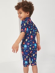 Harry Bear Blue Boys Nautical Sea Life Swim Surfsuit - Image 2 of 4