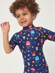 Harry Bear Blue Boys Nautical Sea Life Swim Surfsuit - Image 4 of 4