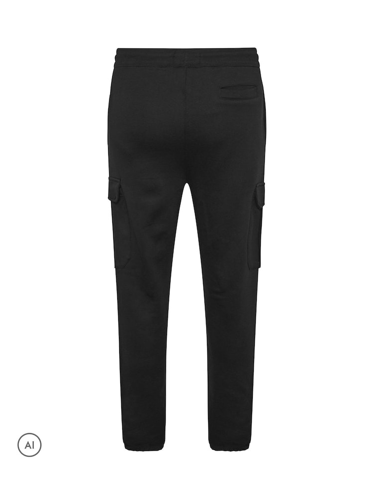 BadRhino Big & Tall Black 2 Pack Cargo Joggers - Image 7 of 7 BadRhino Big & Tall Black 2 Pack Cargo Joggers - Image 7 of 7