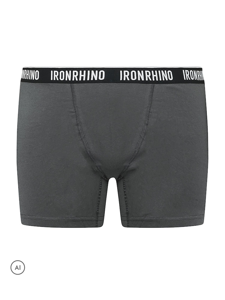 BadRhino Big & Tall Black IronRhino 3 Pack Boxers - Image 5 of 5 BadRhino Big & Tall Black IronRhino 3 Pack Boxers - Image 5 of 5