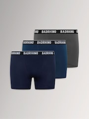 BadRhino Big & Tall Black 3 Pack Boxers - Image 1 of 6