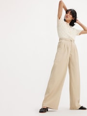 Cream/Бежевый - ® Широкие брюки со складками Levi's - Изображение 4 из 8