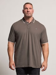 Zestaw 3 koszulek polo BadRhino Big & Tall z ozdobnym wykończeniem - Obraz 3 z 9