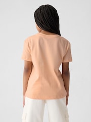 Gap Orange Flower Slogan Graphic Crew Neck Short Sleeve T-Shirt (4-13yrs) - Image 2 of 4