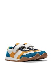 Clarks Blue Combi Race Hero Trainers - Image 4 of 7