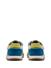 Clarks Blue Combi Race Hero Trainers - Image 5 of 7