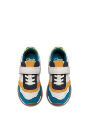 Clarks Blue Combi Race Hero Trainers - Image 6 of 7