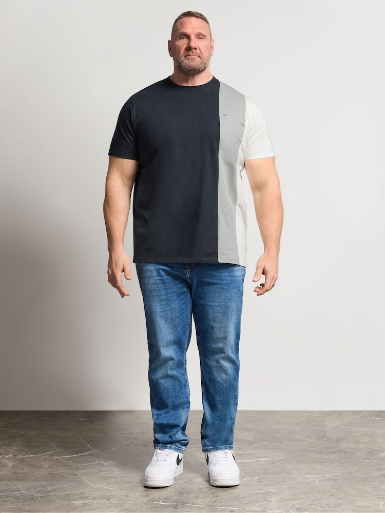 BadRhino Big & Tall κόψιμο & Ραμμένο T-Shirt - Εικόνα 2 από 6