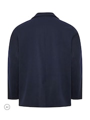 BadRhino Big & Tall Blue Double Breasted Pea Coat - Image 6 of 6