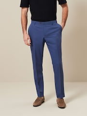 Cobalt Blue Slim Fit Motionflex Stretch Suit Trousers - Image 1 of 9