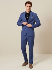 Cobalt Blue Slim Fit Motionflex Stretch Suit Trousers - Image 2 of 9