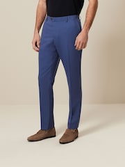 Cobalt Blue Slim Fit Motionflex Stretch Suit Trousers - Image 4 of 9
