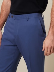 Cobalt Blue Slim Fit Motionflex Stretch Suit Trousers - Image 5 of 9