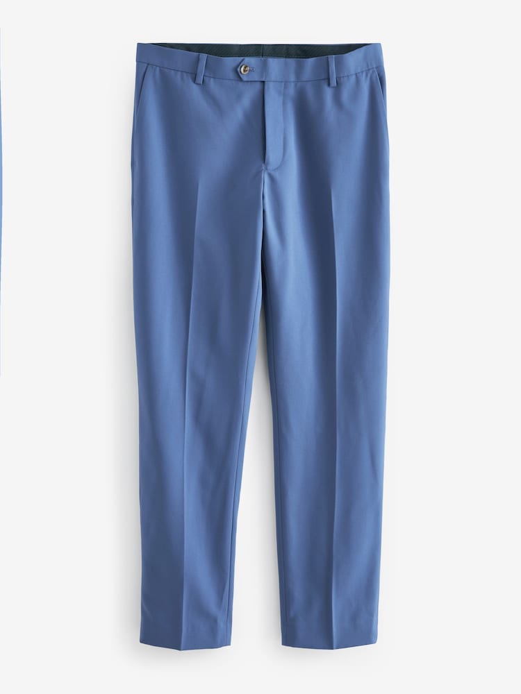 Cobalt Blue Slim Fit Motionflex Stretch Suit Trousers - Image 6 of 9