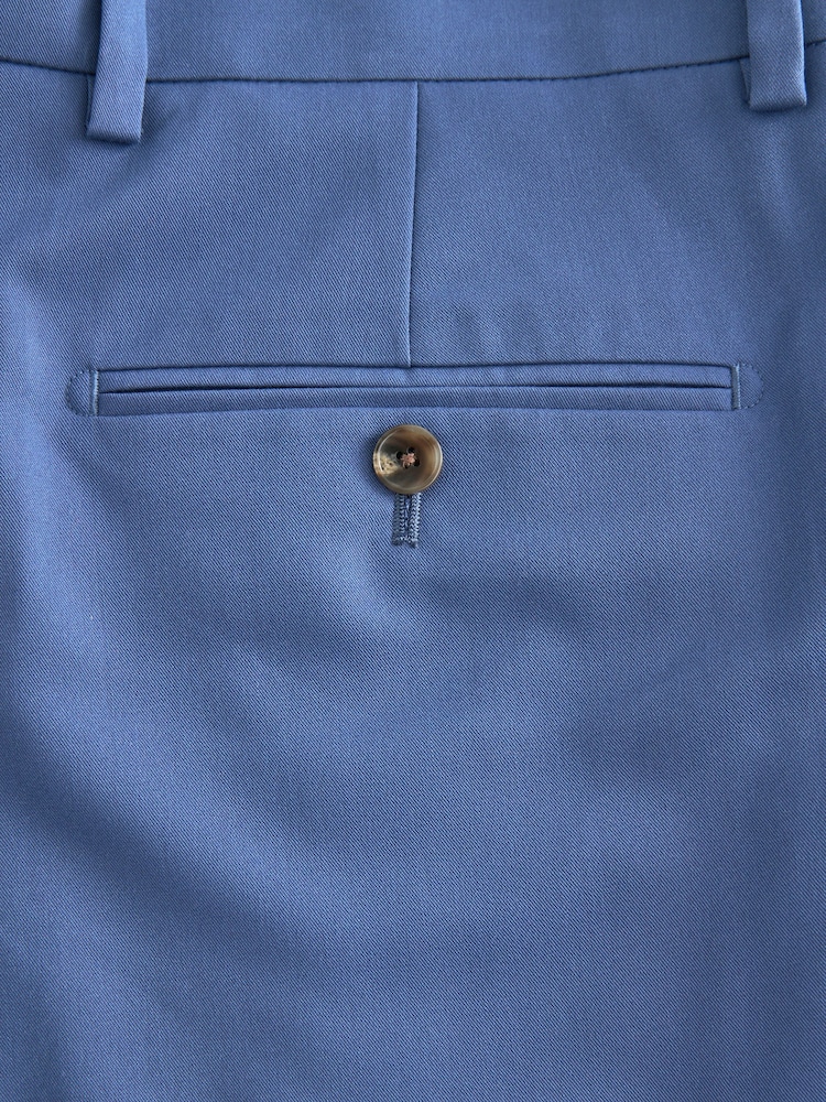 Cobalt Blue Slim Fit Motionflex Stretch Suit Trousers - Image 8 of 9