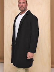 BadRhino Big & Tall Black Formal Overcoat - Image 2 of 7