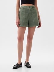Gap Green Cotton Twill Carpenter Shorts - Image 4 of 8