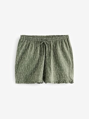 Green/Grey 2 Pack 100% Cotton Vest Short Set Pyjamas - Image 4 of 5