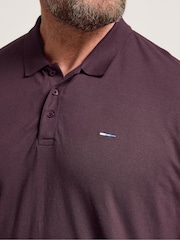 BadRhino Big & Tall Red Long Sleeve Core Polo Shirt - Image 4 of 6