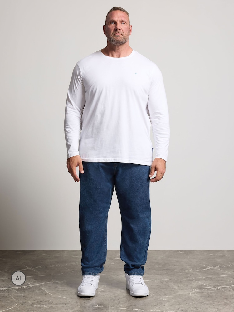 BadRhino Big & Tall Indigo Blue Rigid Jeans - Image 2 of 6 BadRhino Big & Tall Indigo Blue Rigid Jeans - Image 2 of 6