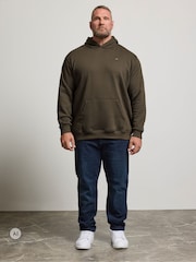 Bruin - BadRhino Big & Tall hoodie met voorzak - Afbeelding 2 van 6