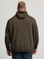 Bruin - BadRhino Big & Tall hoodie met voorzak - Afbeelding 3 van 6