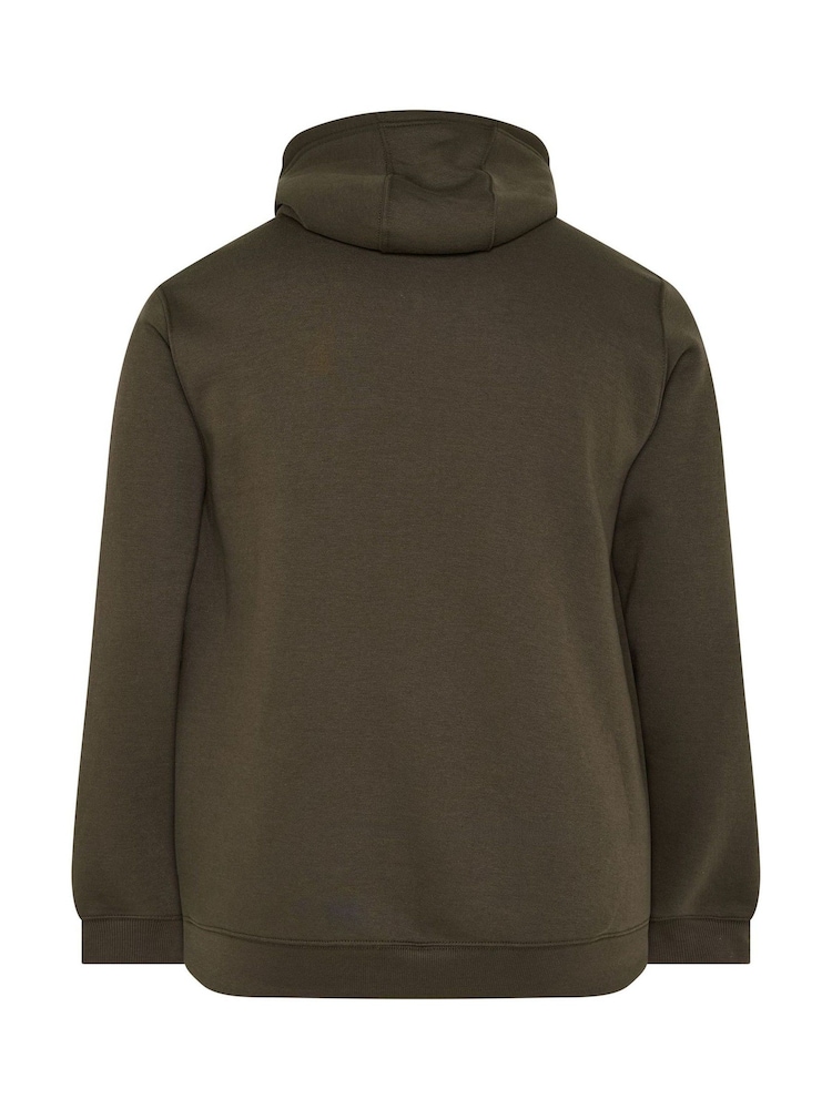 Bruin - BadRhino Big & Tall hoodie met voorzak - Afbeelding 6 van 6