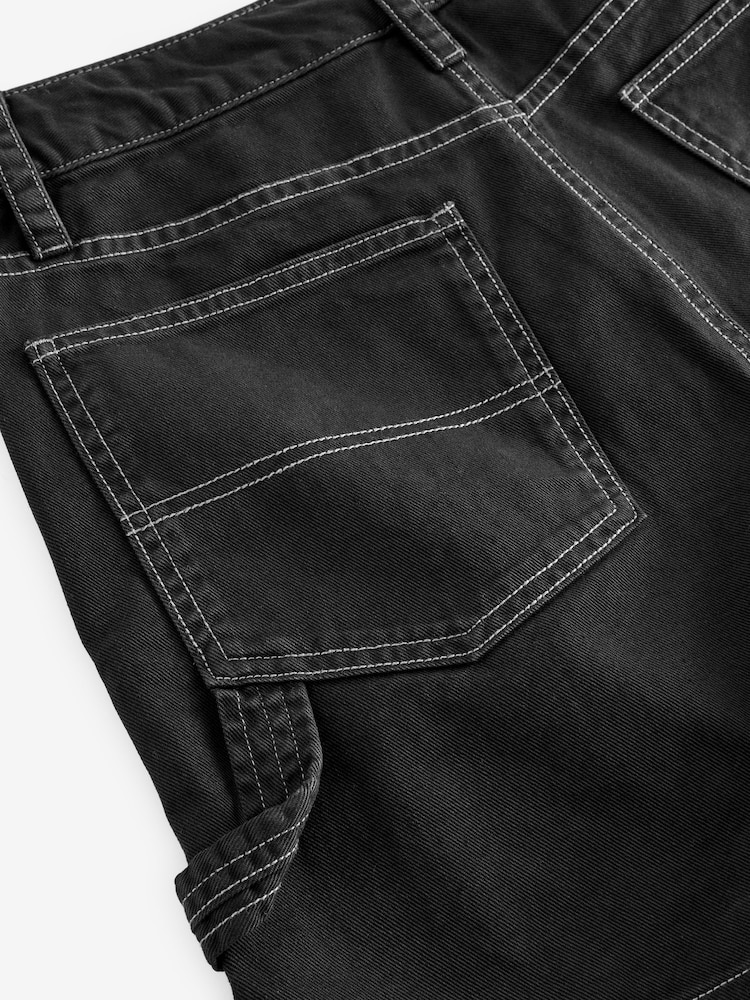 Gap Black Cotton Twill Carpenter Shorts - Image 10 of 10 Gap Black Cotton Twill Carpenter Shorts - Image 10 of 10