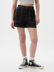 Gap Black Cotton Twill Carpenter Shorts - Image 3 of 10