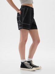 Gap Black Cotton Twill Carpenter Shorts - Image 4 of 10