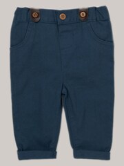 Little Gent Baby 100% Cotton Mock Shirt Bodysuit and Braces Dungarees 3 Piece Gift Set - Image 3 of 4