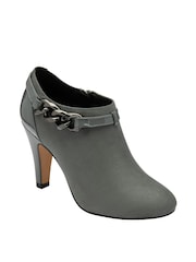 Lotus Grey Heeled Shoe Boots - Image 1 of 4