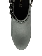 Lotus Grey Heeled Shoe Boots - Image 4 of 4
