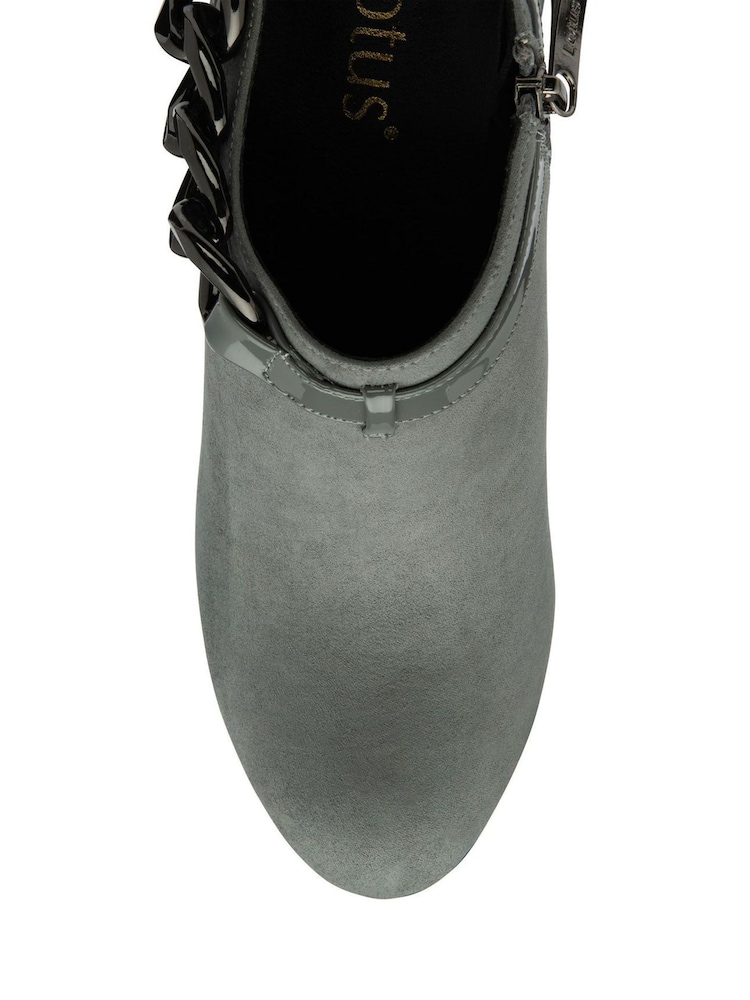 Lotus Grey Heeled Shoe Boots - Image 4 of 4