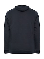 BadRhino Big & Tall Blue Borg Lined Zip Through Hoodie - Image 6 of 6
