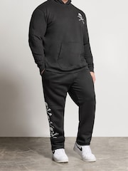 BadRhino Big & Tall Black Side Skull Open Hem Joggers - Image 3 of 6