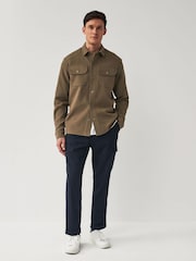 Brown Popper Shacket - Image 2 of 9
