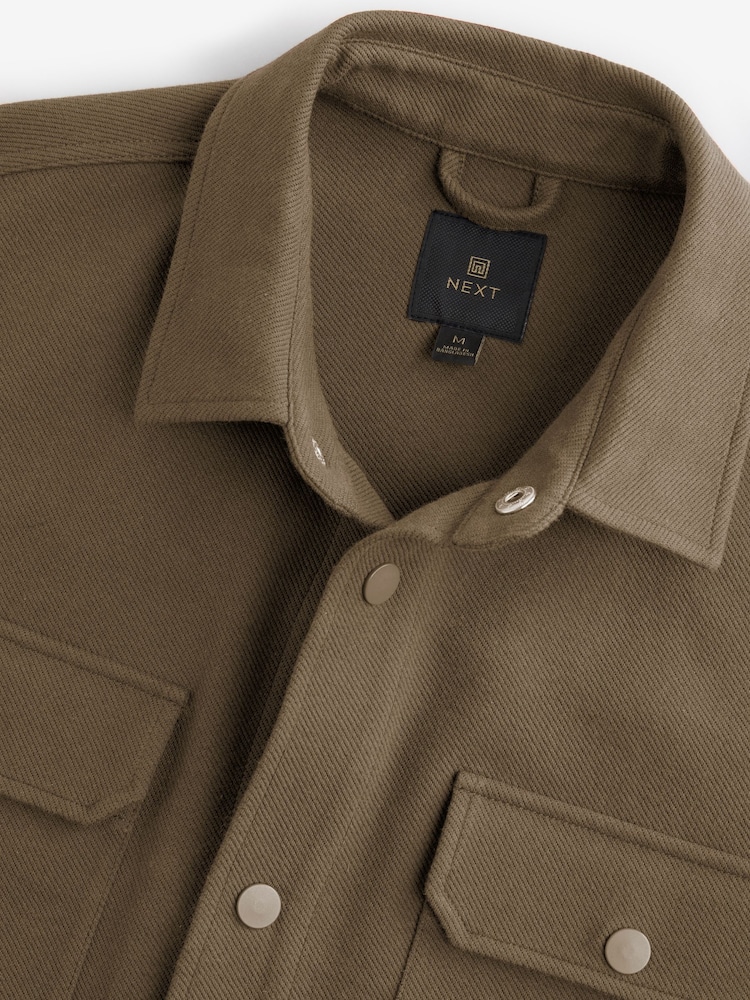 Brown Popper Shacket - Image 6 of 9