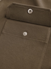 Brown Popper Shacket - Image 8 of 9