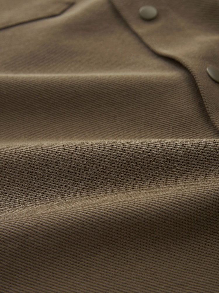Brown Popper Shacket - Image 9 of 9